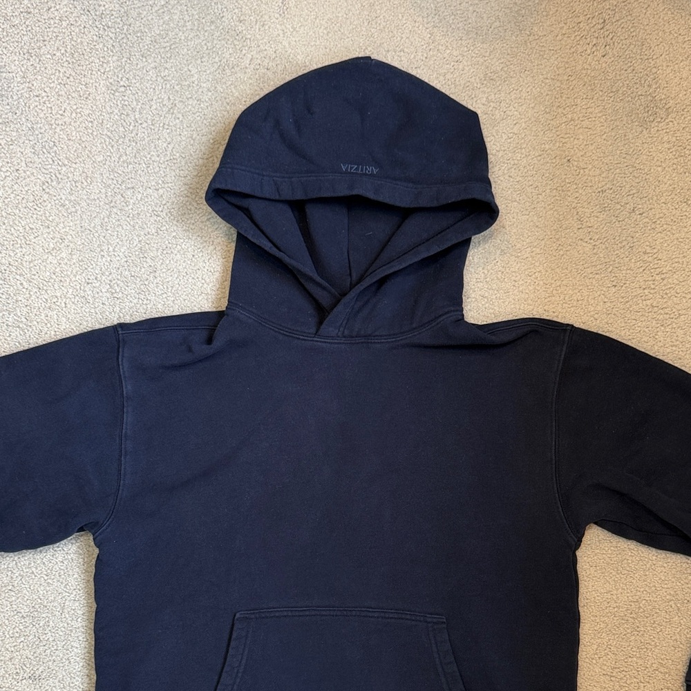 Aritzia Perfect Fit Cozy Fleece Hoodie Navy Size S